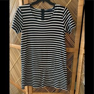 French connection mini dress, size 12,black n white